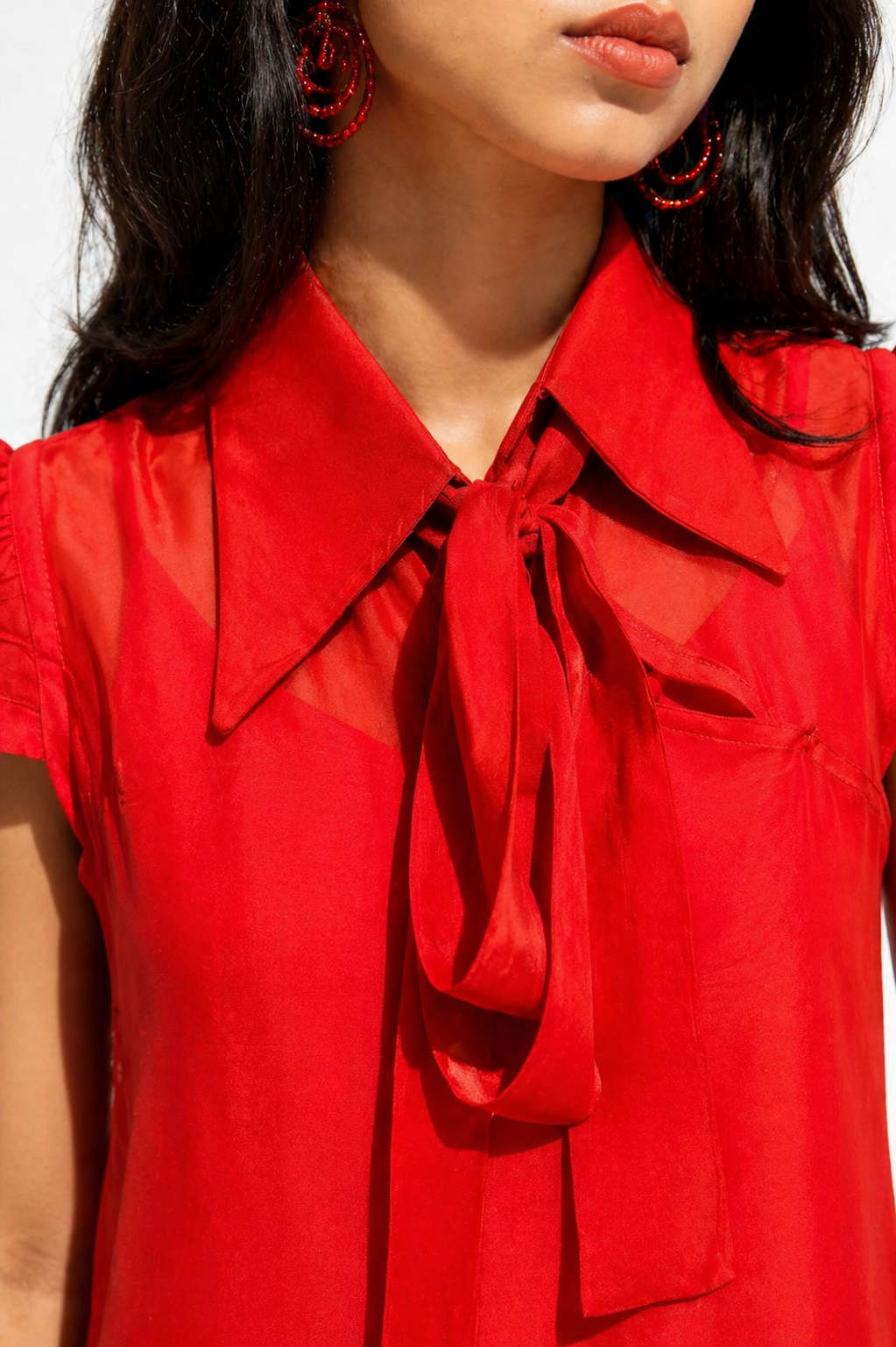 Red Organza Dress
