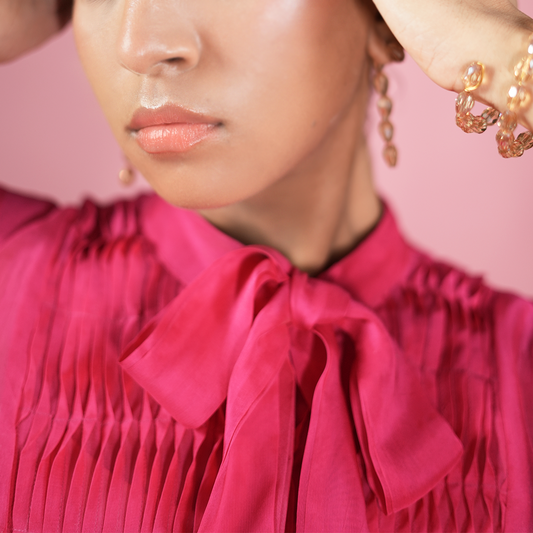 Classic Magenta Sheer Shirt