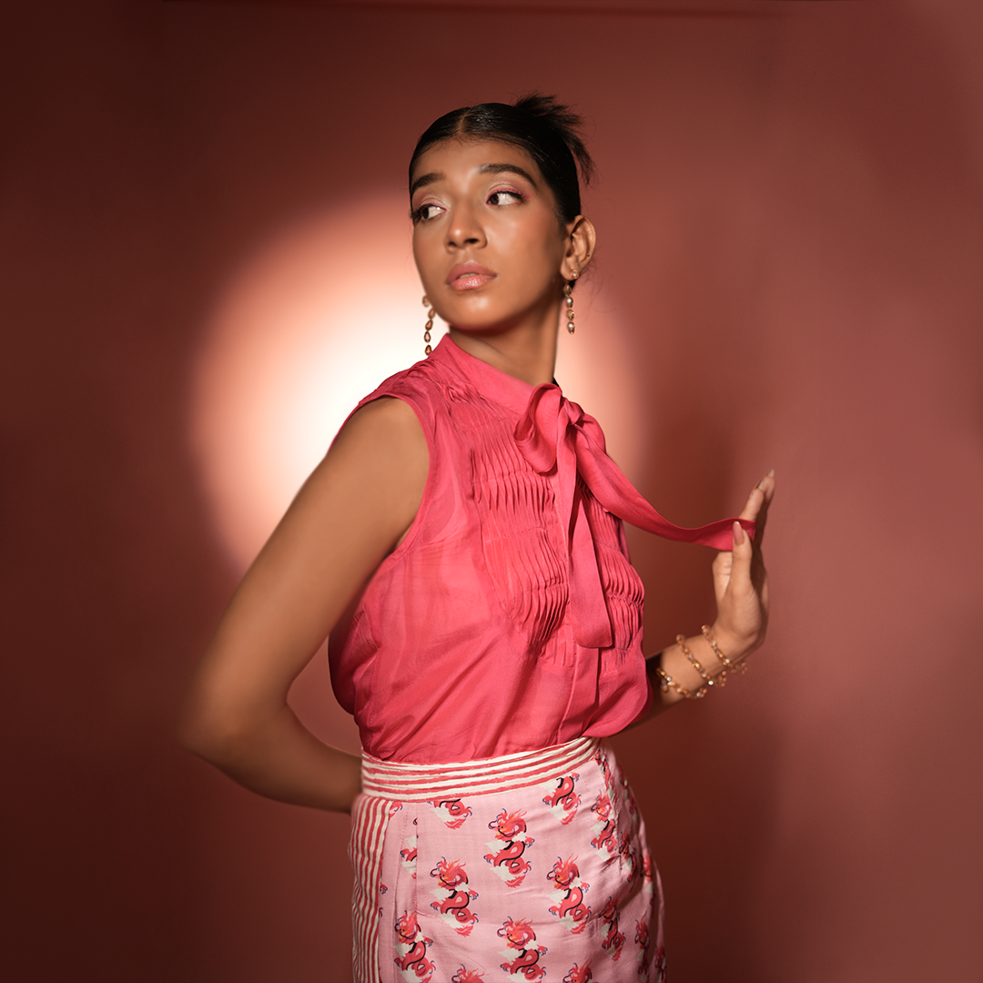 Classic Magenta Sheer Shirt