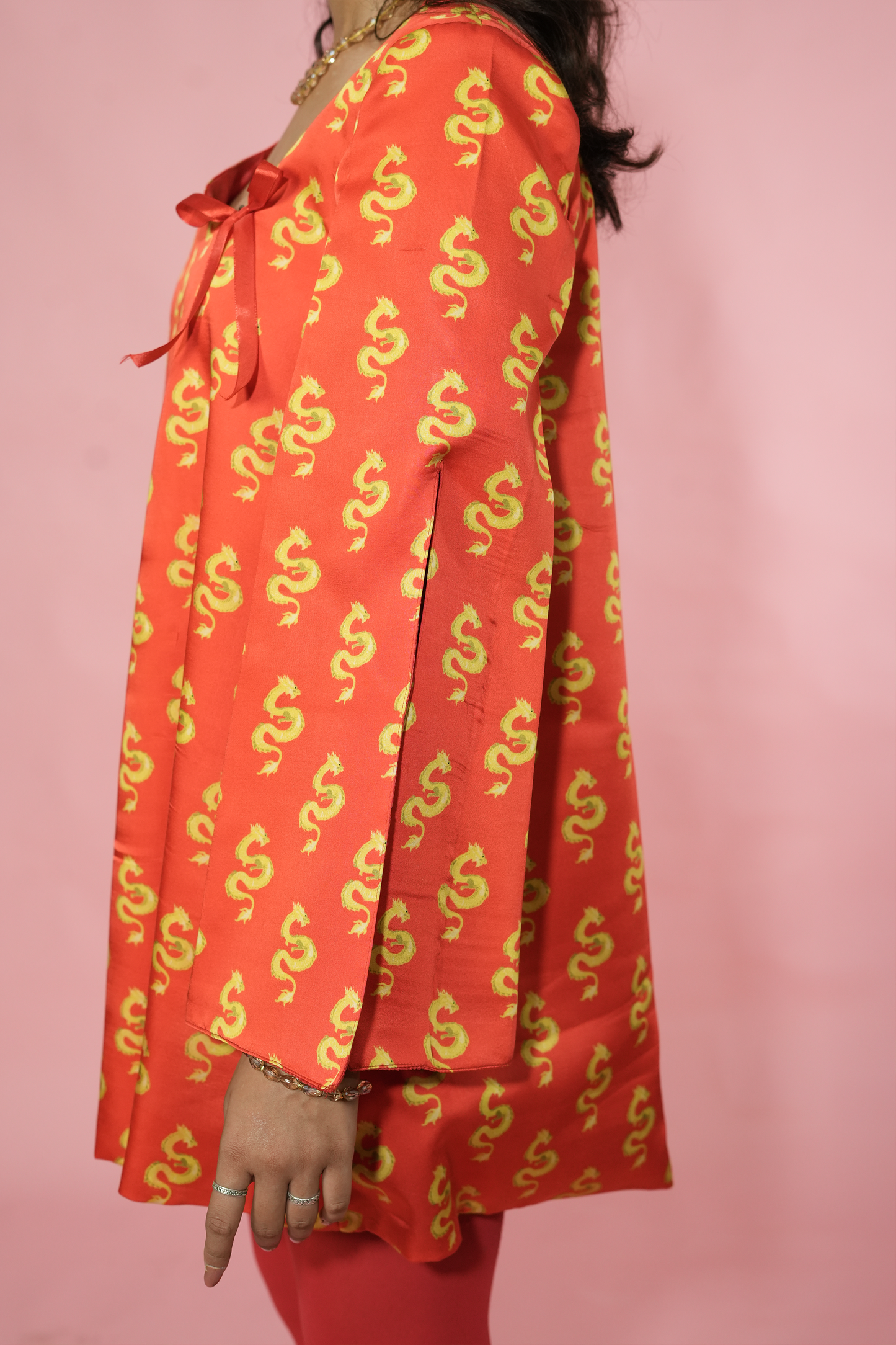 Red Dragon Coat Dress