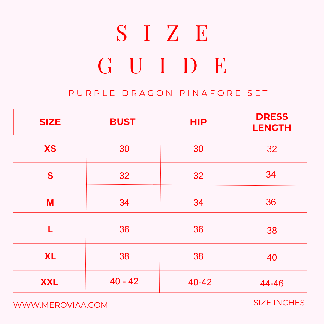 Purple Dragon Pinafore  Set