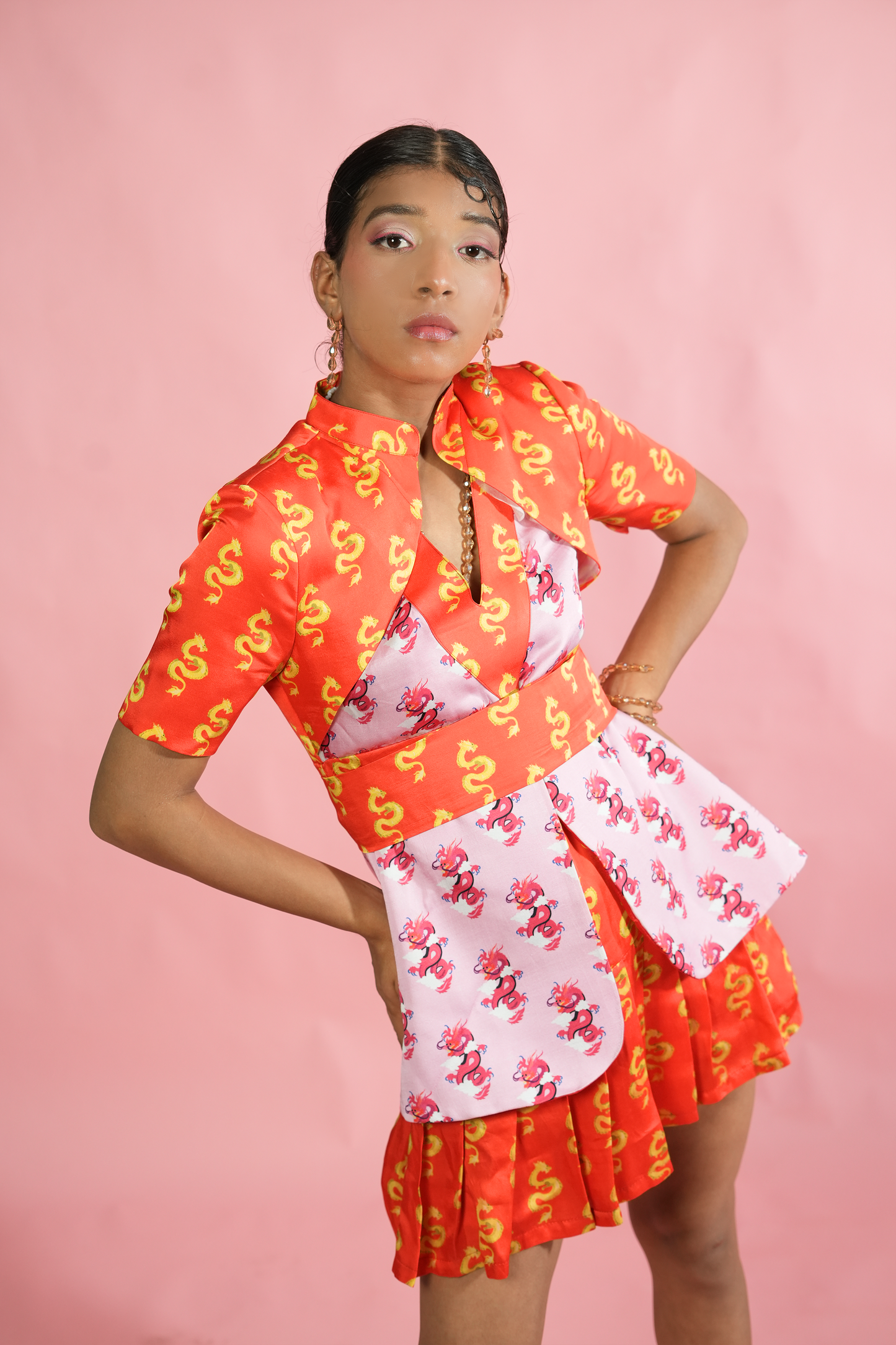 The Dual Dragon Coat Dress