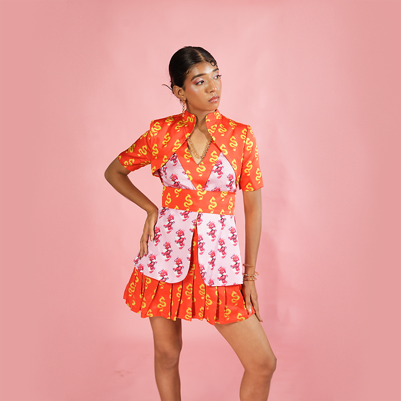 The Dual Dragon Coat Dress