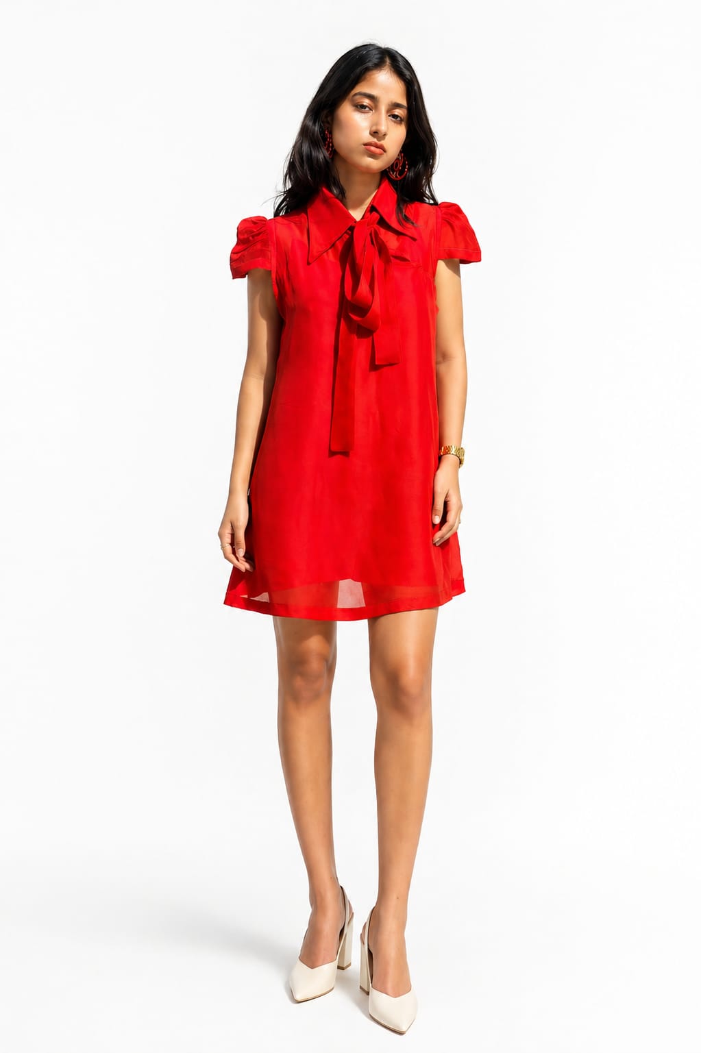 Red Organza Dress