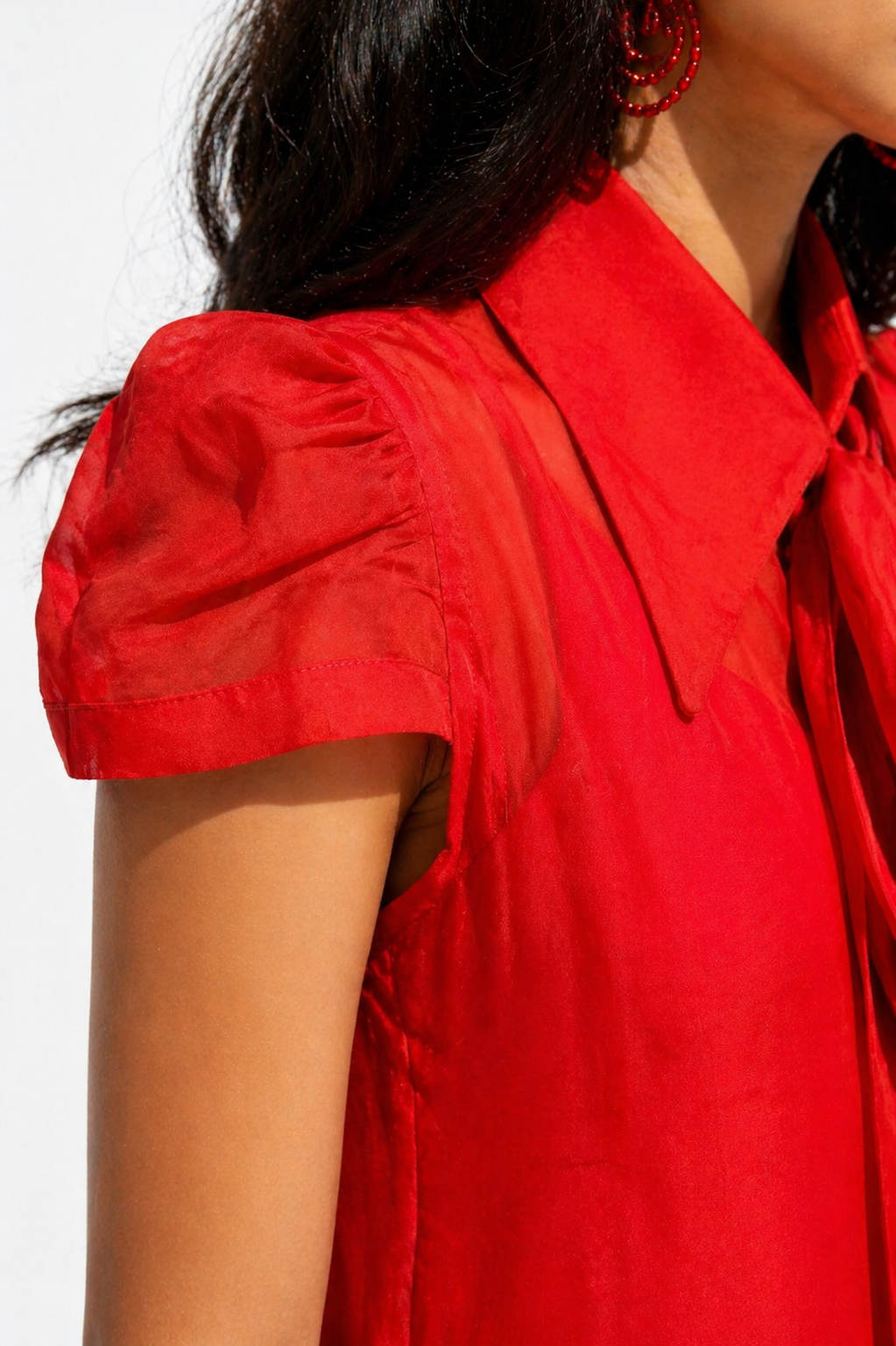Red Organza Dress