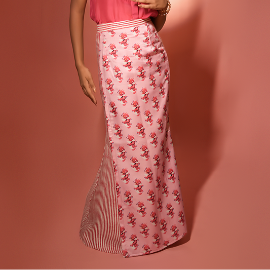 Light Pink Dragon Flap Skirt