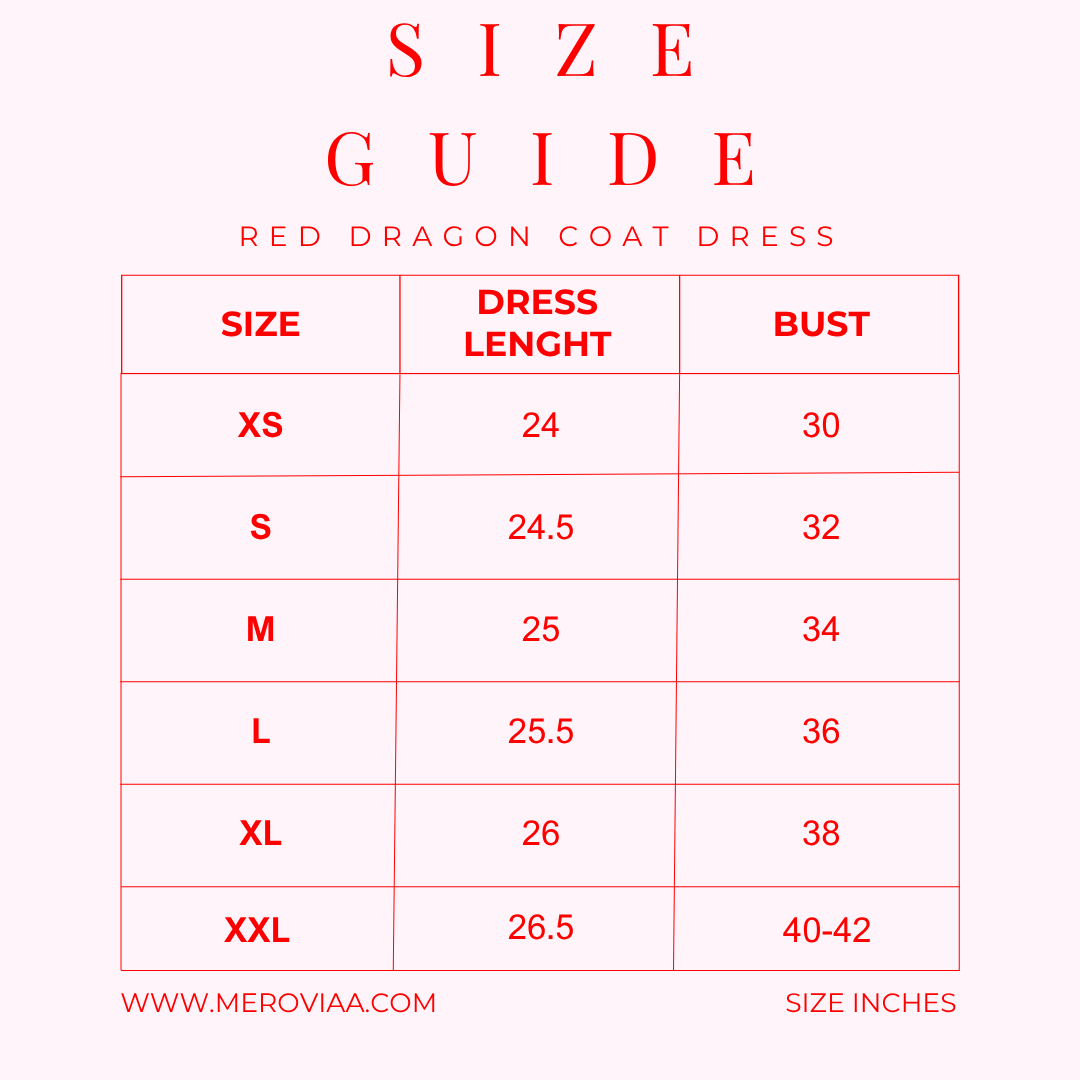 Red Dragon Coat Dress