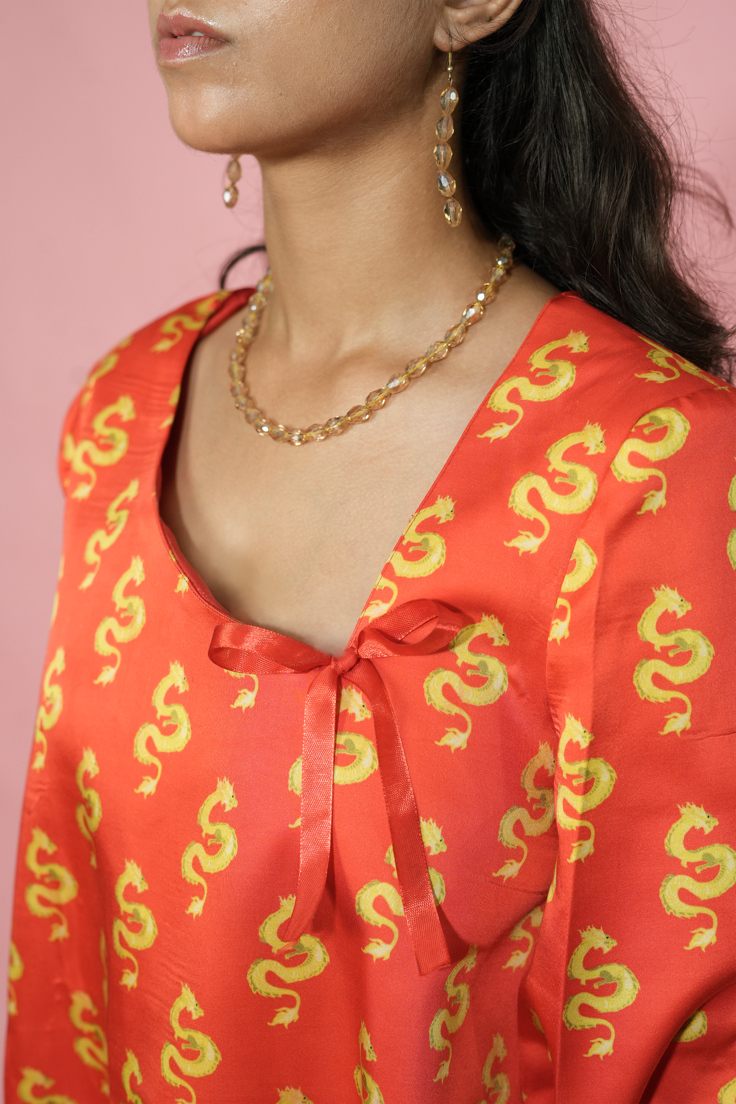 Red Dragon Coat Dress