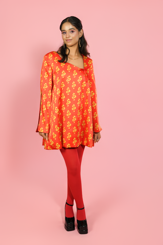 Red Dragon Coat Dress