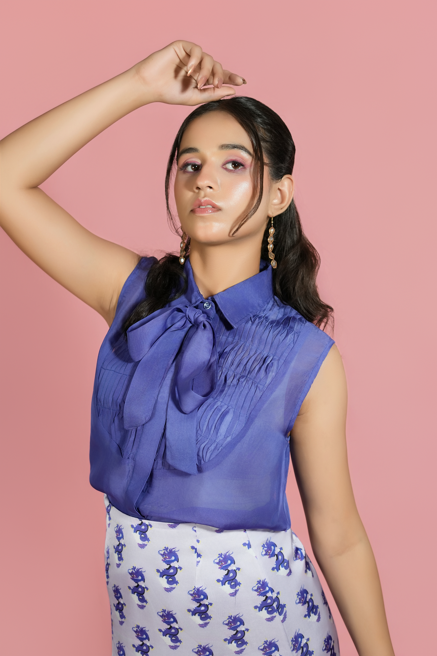 Classic Purple  Sheer Shirt